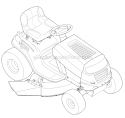 Page I Diagram and Parts List for 13WV77KF066 Tuffy -2010 Troy-Bilt Lawn Tractor