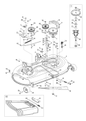 Page G Diagram and Parts List for 13WX78KS011 Bronco -2011 Troy-Bilt Lawn Tractor