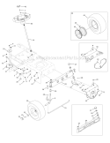 Page H Diagram and Parts List for 13WX78KS066 Bronco -2010 Troy-Bilt Lawn Tractor