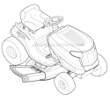 Page I Diagram and Parts List for 13WX78KS066 Bronco -2010 Troy-Bilt Lawn Tractor