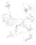 Page D Diagram and Parts List for 13WX78KS066 Bronco -2011 Troy-Bilt Lawn Tractor