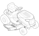 Page I Diagram and Parts List for 13WX78KT066 Thouroghbred -2010 Troy-Bilt Lawn Tractor
