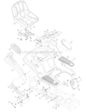 Page G Diagram and Parts List for 14AA80TP766 Big Red Horse -2007 Troy-Bilt Lawn Tractor