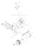 Page B Diagram and Parts List for 14AB809H063 2002 Troy-Bilt Lawn Tractor