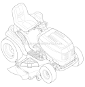 Page H Diagram and Parts List for 14AQ81TK766 GT54 -2006 Troy-Bilt Lawn Tractor