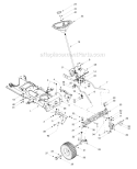 Page F Diagram and Parts List for 14AW809H063 1999 Troy-Bilt Lawn Tractor
