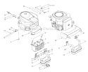 Part Location Diagram of 946-1100 Husky CABLE-THROTTLE