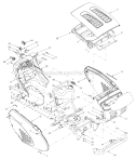 Part Location Diagram of 629-1069 MTD Tractor Wire Harness (Models with Kohler Engine)
