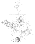 Page A Diagram and Parts List for 14BV809H063 2001 Troy-Bilt Lawn Tractor