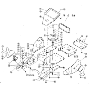 Flywheel Assembly Diagram and Parts List for A0000100  Troy-Bilt Lawn Mower