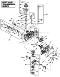 Transmission Diagram and Parts List for 17AA5ABP766 2006 Troy-Bilt Lawn Tractor