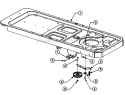 Frame And Drive Idler Assembly Diagram and Parts List for 17AA5ABP766 2006 Troy-Bilt Lawn Tractor