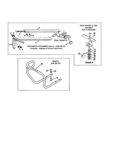 Part Location Diagram of OEM-290-257 MTD ROW MAKER