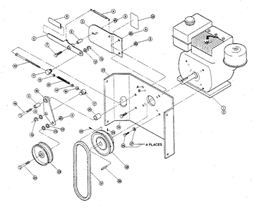 Part Location Diagram of 190412-3020 Troy-Bilt Engine