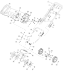 Part Location Diagram of 749-04244 MTD Handle, Upper (use with 786-04295 & 710-0604A) Shown