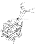 Page H Diagram and Parts List for 21A-34M5011 2012 Troy-Bilt Tiller
