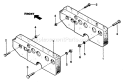 Page E Diagram and Parts List for 21A-520-081  Troy-Bilt Tiller