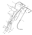 Cable Assembly Diagram and Parts List for 21A-640C711  Troy-Bilt Tiller