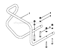 Bumper Diagram and Parts List for 21A-640C711  Troy-Bilt Tiller