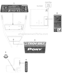 Page C Diagram and Parts List for 21A-662D066 2009 Troy-Bilt Tiller