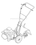 Page E Diagram and Parts List for 21A-662G766 2012 Troy-Bilt Tiller