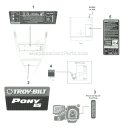 Page C Diagram and Parts List for 21AE662K766 2011 Troy-Bilt Tiller