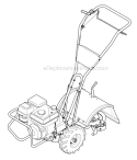 Page E Diagram and Parts List for 21AE662K766 2012 Troy-Bilt Tiller