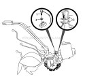 Page E Diagram and Parts List for 21AE682L766 2009 Troy-Bilt Tiller