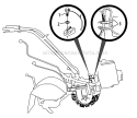 Page F Diagram and Parts List for 21AE682L766 2010 Troy-Bilt Tiller