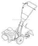 Page K Diagram and Parts List for 21AE682L766 2012 Troy-Bilt Tiller