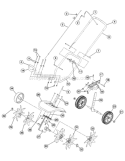 Page C Diagram and Parts List for 21BA144R966 2007 Troy-Bilt Cultivator