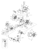 Page B Diagram and Parts List for 21C-64M1066 2009 Troy-Bilt Tiller
