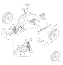 Page A Diagram and Parts List for 21C-65M1066 2009 Troy-Bilt Tiller