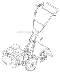 Page D Diagram and Parts List for 21D-655A766 2012 Troy-Bilt Tiller