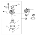 Page B Diagram and Parts List for 21D-65M1066 2011 Troy-Bilt Tiller