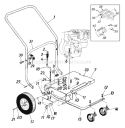 Page B Diagram and Parts List for 24A-654B063 2004 Troy-Bilt Chipper Shredder