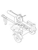 Page B Diagram and Parts List for 24BF572B766 LS27 2007 Troy-Bilt Log Splitter