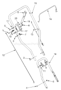 Page B Diagram and Parts List for 25A-554L766 2004 Troy-Bilt Edger