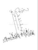 Part Location Diagram of 753-05794 MTD Throttle Hardware Assembly