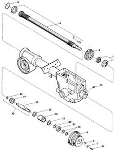 Part Location Diagram of 20507 Troy-Bilt PULLEY-TRANS MACH, 3 GROOVES (TWO FOR FORWARD SPEEDS; ONE FOR REVERSE SPEEDS)