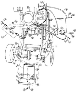 Part Location Diagram of W2090634 Troy-Bilt Wire harness