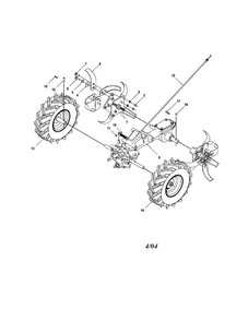 Part Location Diagram of 746-04150 Troy-Bilt Cable, Shift, Wheel