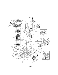 Main Unit 2 Diagram and Parts List for 030237  Troy-Bilt Generator