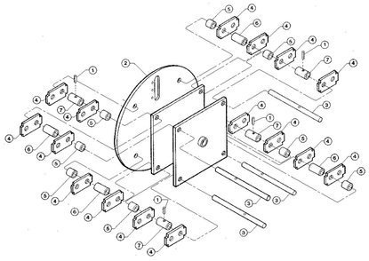 Cylinder Assembly Diagram and Parts List for TOMAHAWK 4HP  Troy-Bilt Chipper Shredder