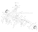 Drive System & Auger Assembly Diagram and Parts List for 31A-2M5A 2010 Troy-Bilt Snow Blower