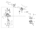 Part Location Diagram of 951-12612A MTD Carburetor Asm-pri