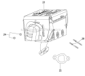 Muffler Diagram and Parts List for 31A-2M5E711 2012 Troy-Bilt Snow Blower
