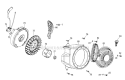 Flywheel and Recoil Starter Diagram and Parts List for 31A-2M5E766 2011 Troy-Bilt Snow Blower