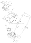 Label Map Diagram and Parts List for 31A-2M5E766 2011 Troy-Bilt Snow Blower