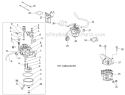 Carburetor Diagram and Parts List for 31A-2M5E766 2012 Troy-Bilt Snow Blower